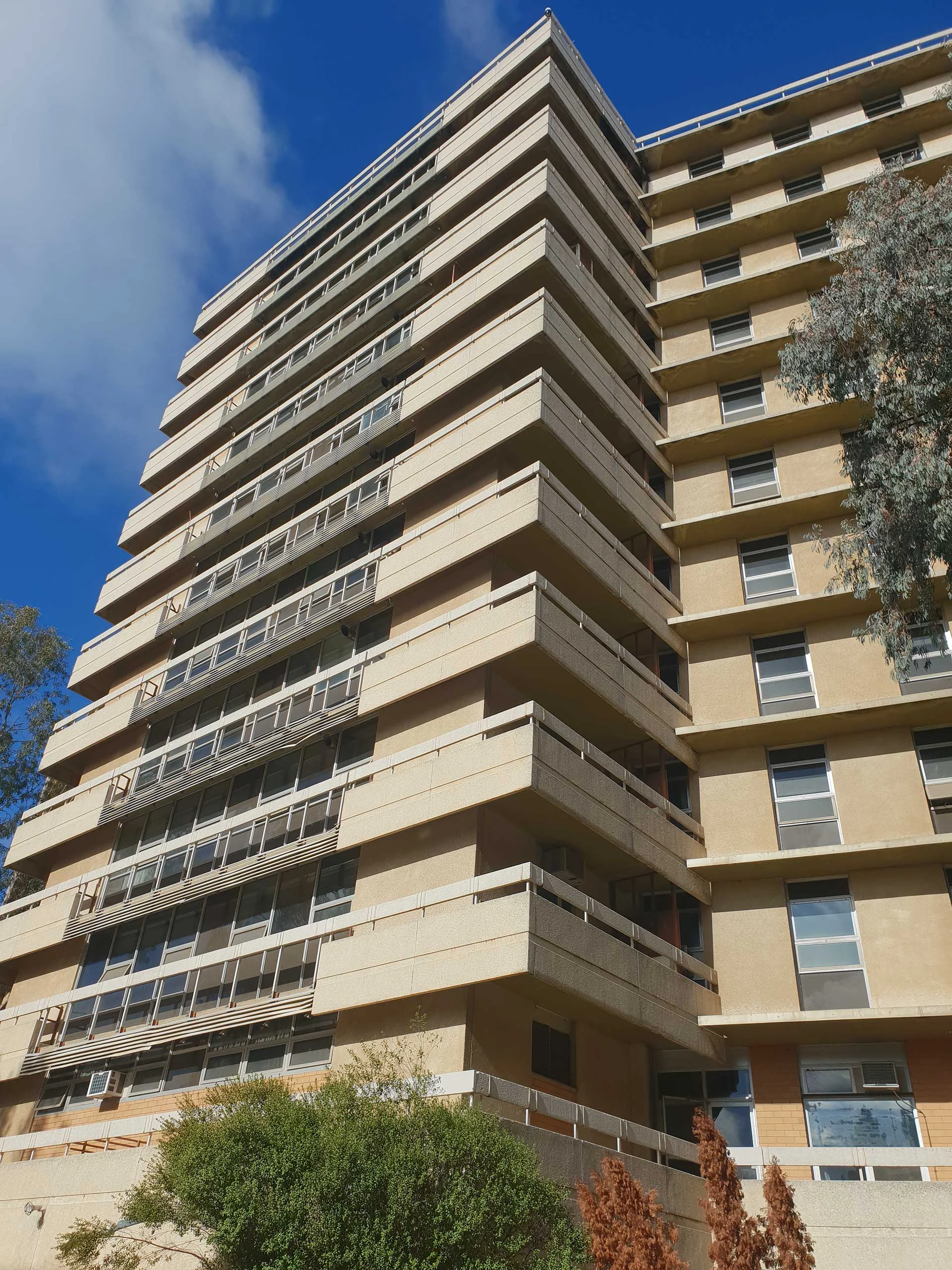 Asbestos inspection in multi-storey building