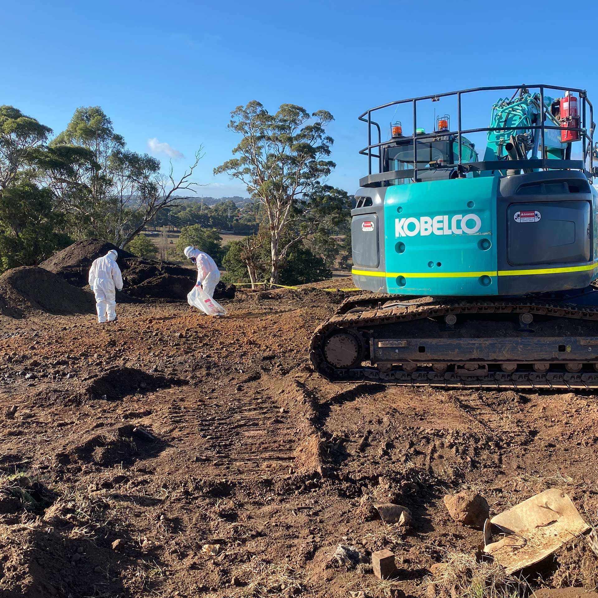 Asbestos removal and soil remediation at Adelaide Hills property