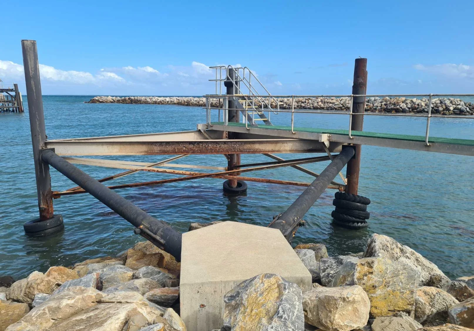 Hazmat inspection on marine infrastructure